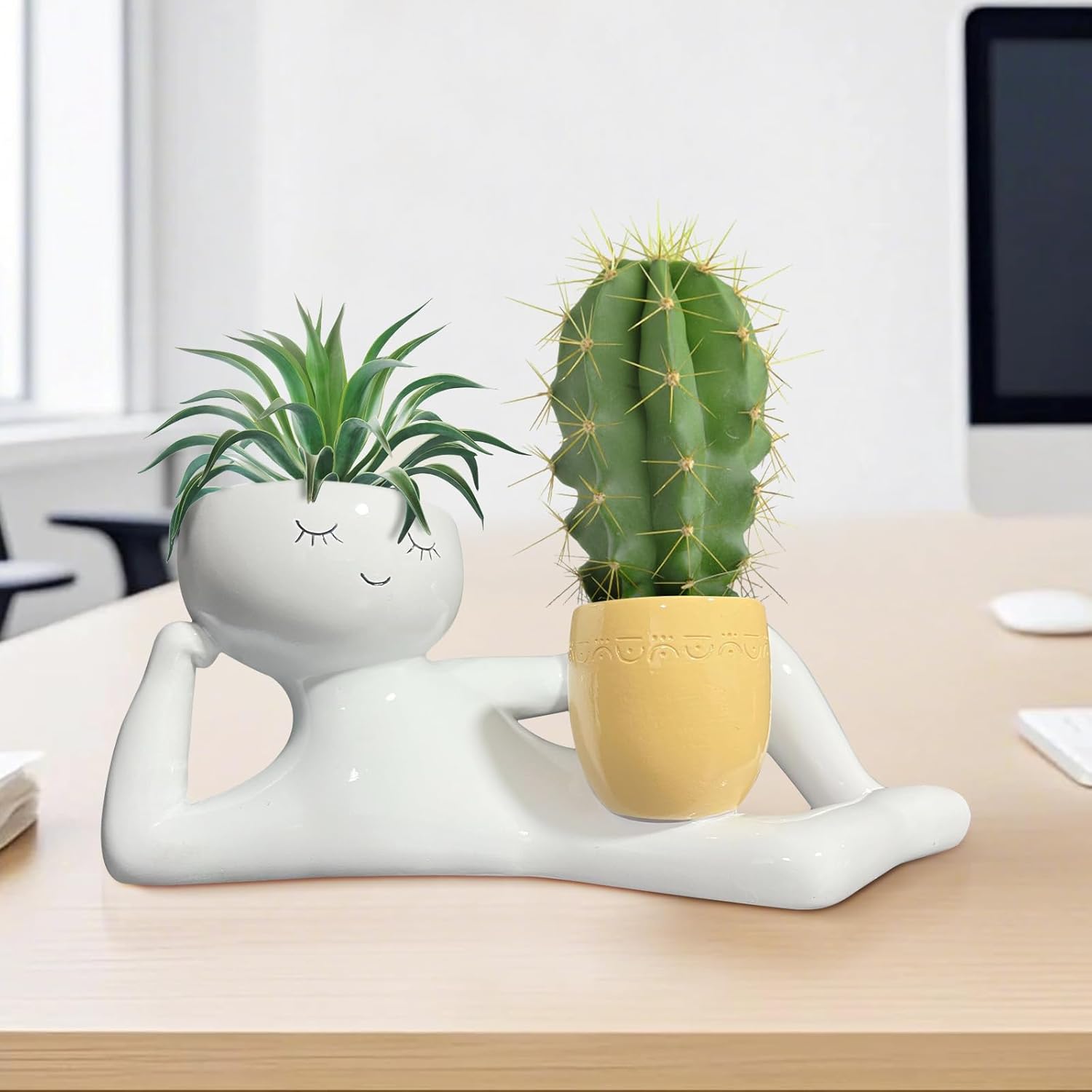 Lazy Little Guy Planter Unique - Smart Garden In Home ulasan dan harga