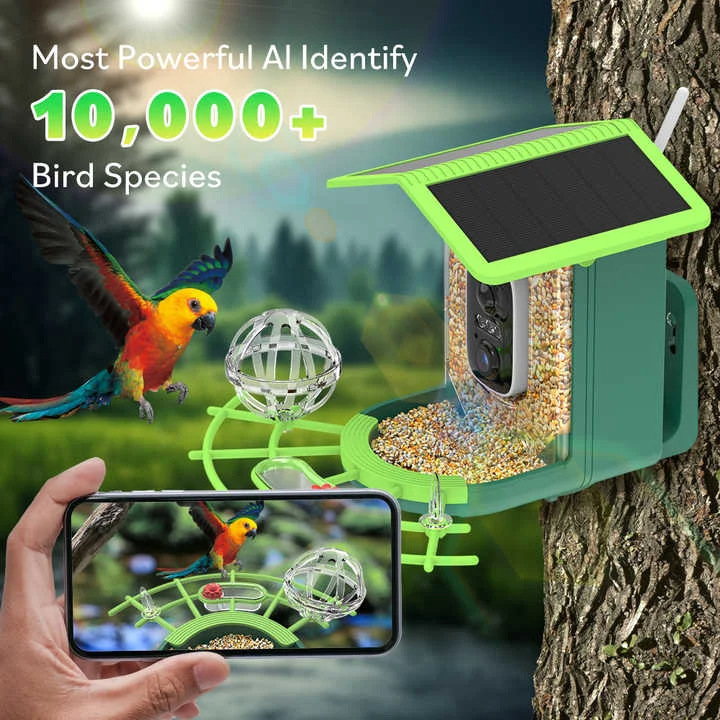 Smart AI Bird Feeder Bird Iden - Smart Garden Ai ulasan dan harga