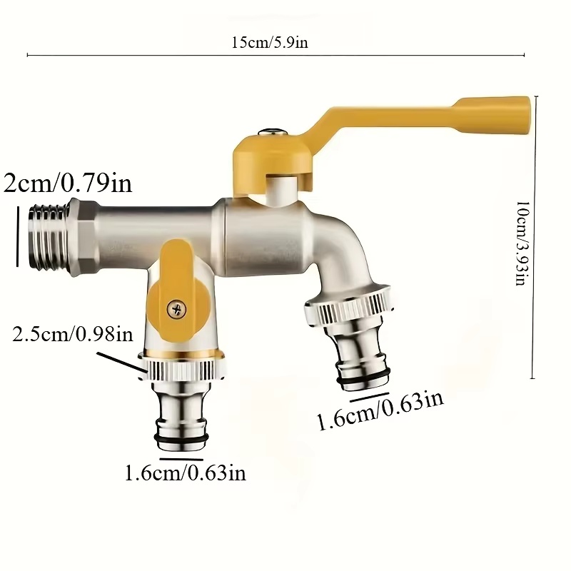 Double outlet garden hose fauc - Smart Garden Kit ulasan dan harga