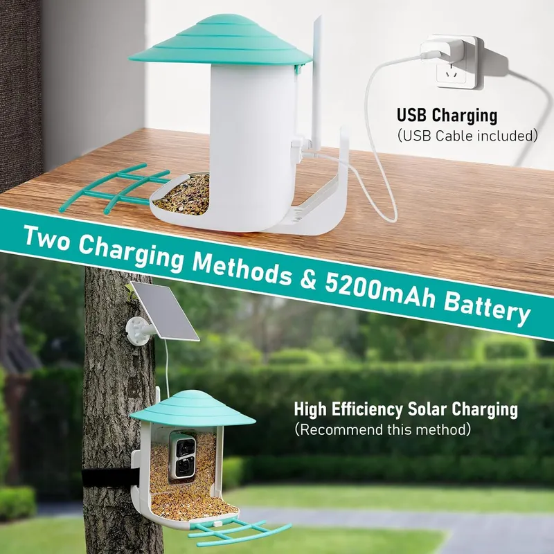 Smart Bird Feeder Camera with  - Smart Garden Ai ulasan dan harga