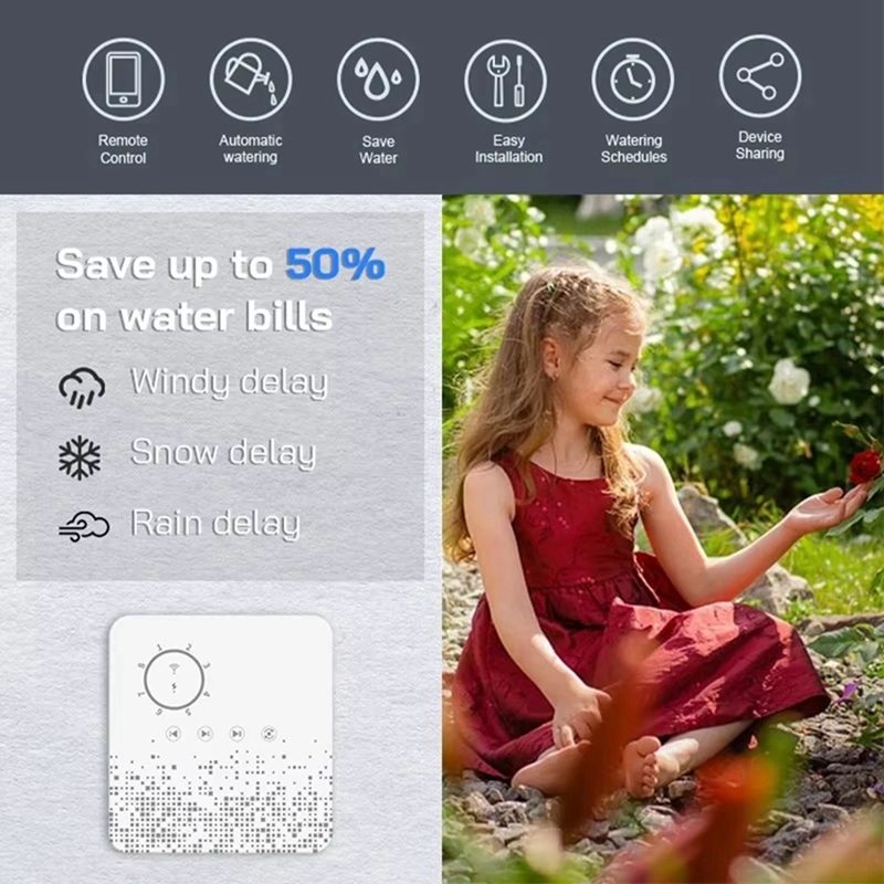 Tuya WiFi Smart Sprinkler Cont - Smart Garden In Home ulasan dan harga